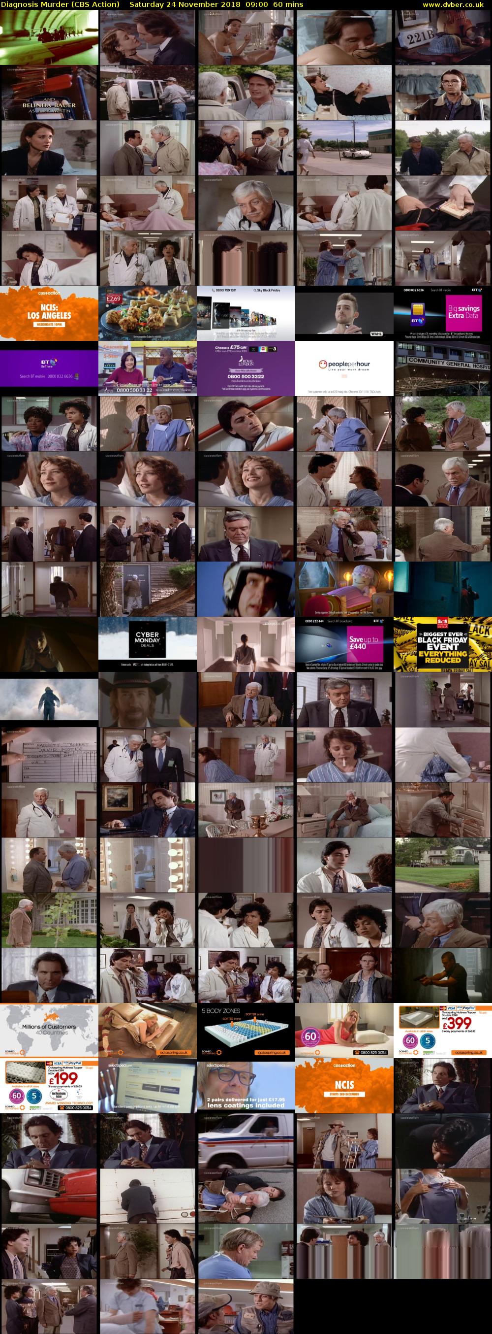 Diagnosis Murder (CBS Action) Saturday 24 November 2018 09:00 - 10:00