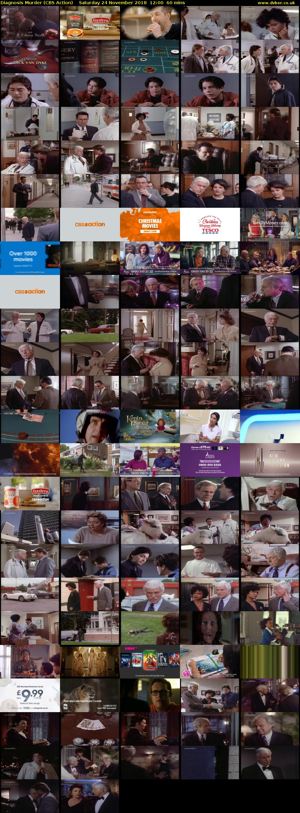 Diagnosis Murder (CBS Action) Saturday 24 November 2018 12:00 - 13:00