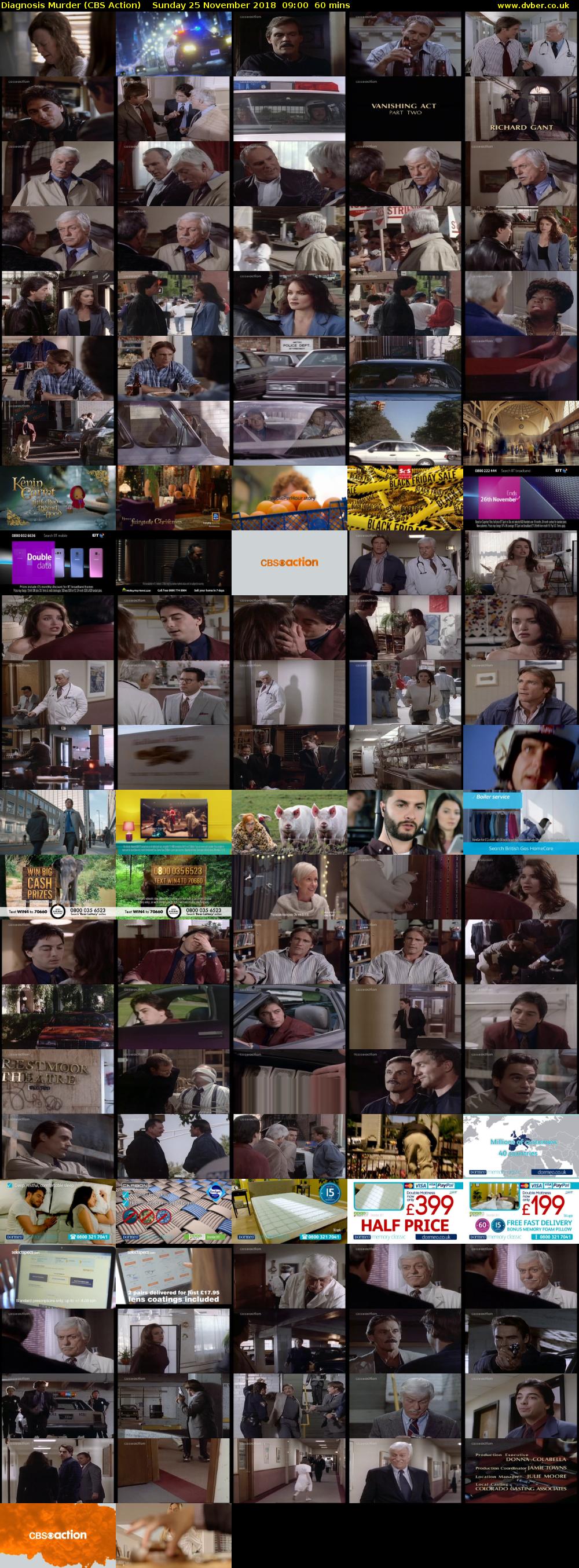 Diagnosis Murder (CBS Action) Sunday 25 November 2018 09:00 - 10:00