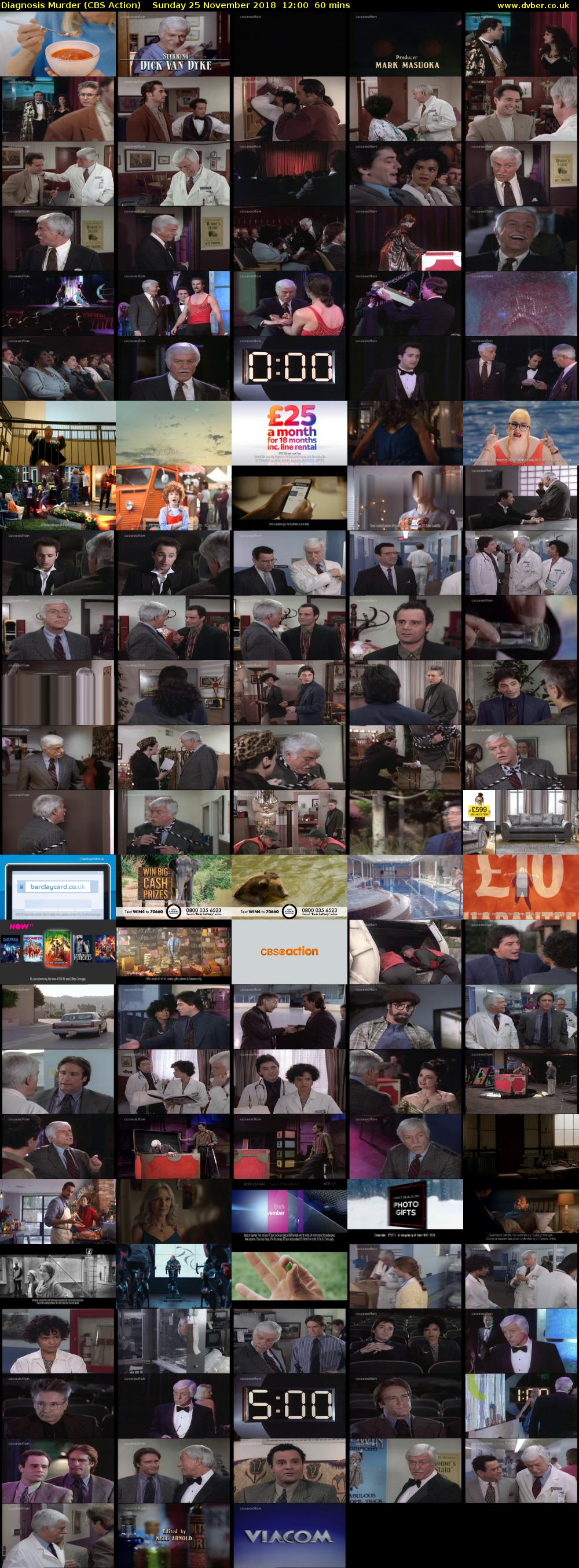 Diagnosis Murder (CBS Action) Sunday 25 November 2018 12:00 - 13:00