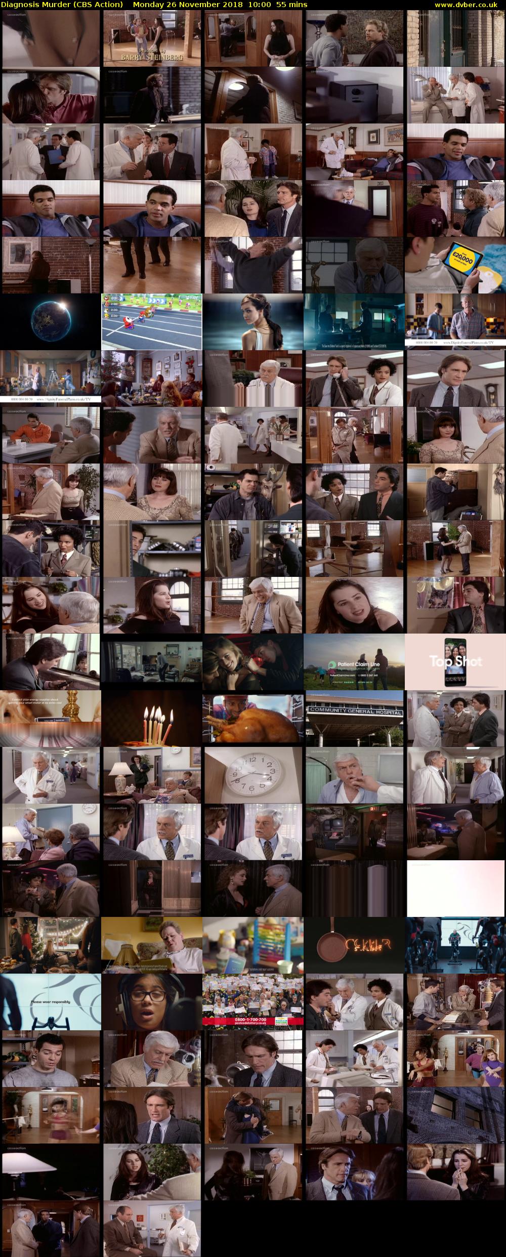 Diagnosis Murder (CBS Action) Monday 26 November 2018 10:00 - 10:55