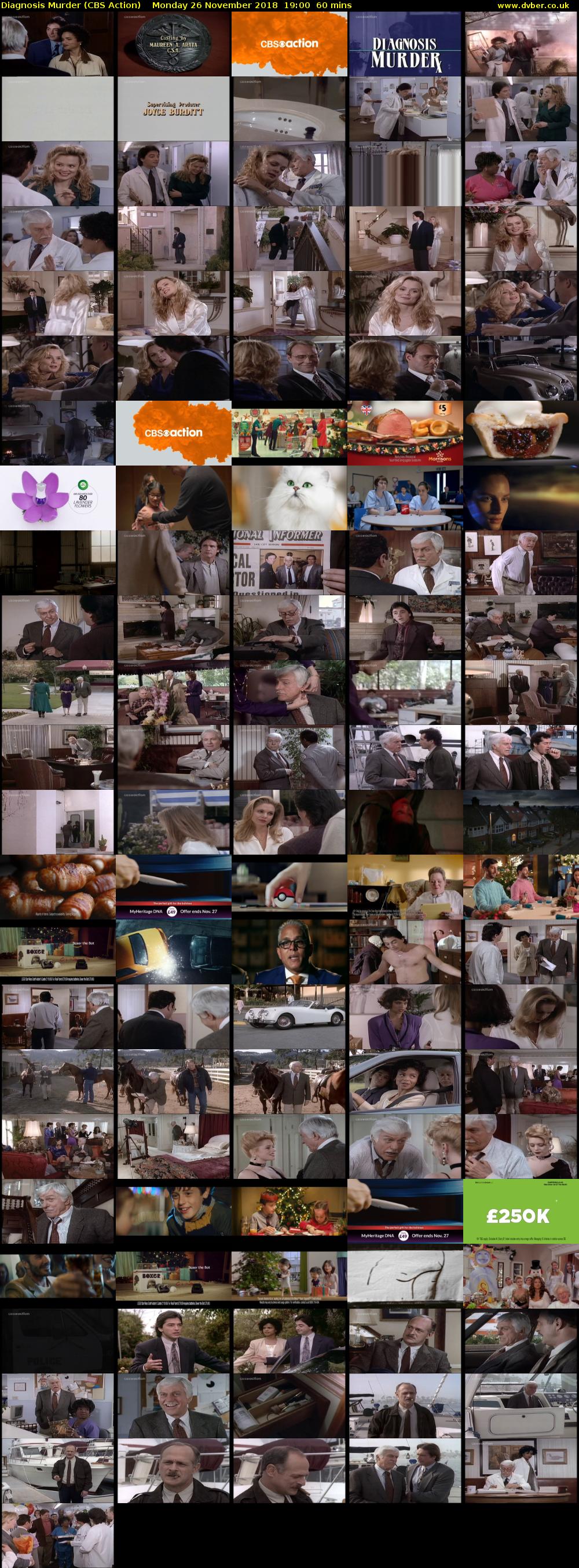 Diagnosis Murder (CBS Action) Monday 26 November 2018 19:00 - 20:00