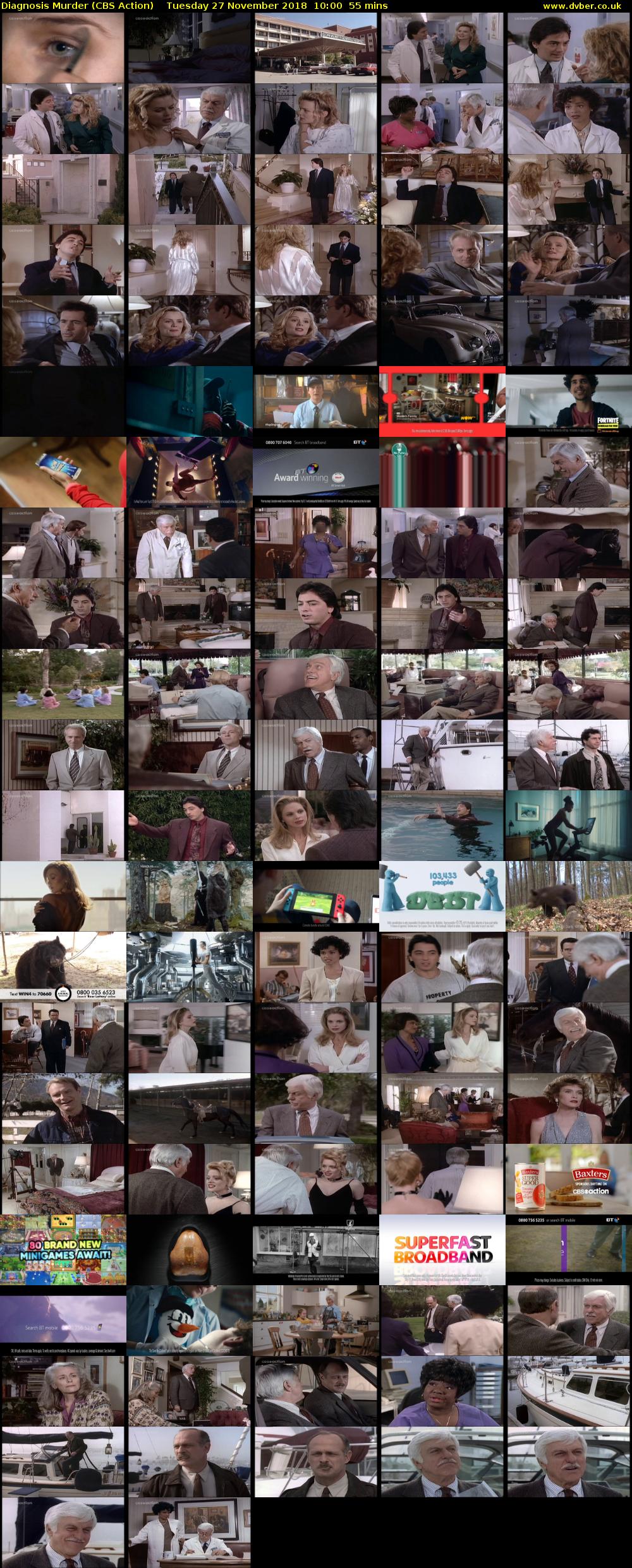 Diagnosis Murder (CBS Action) Tuesday 27 November 2018 10:00 - 10:55