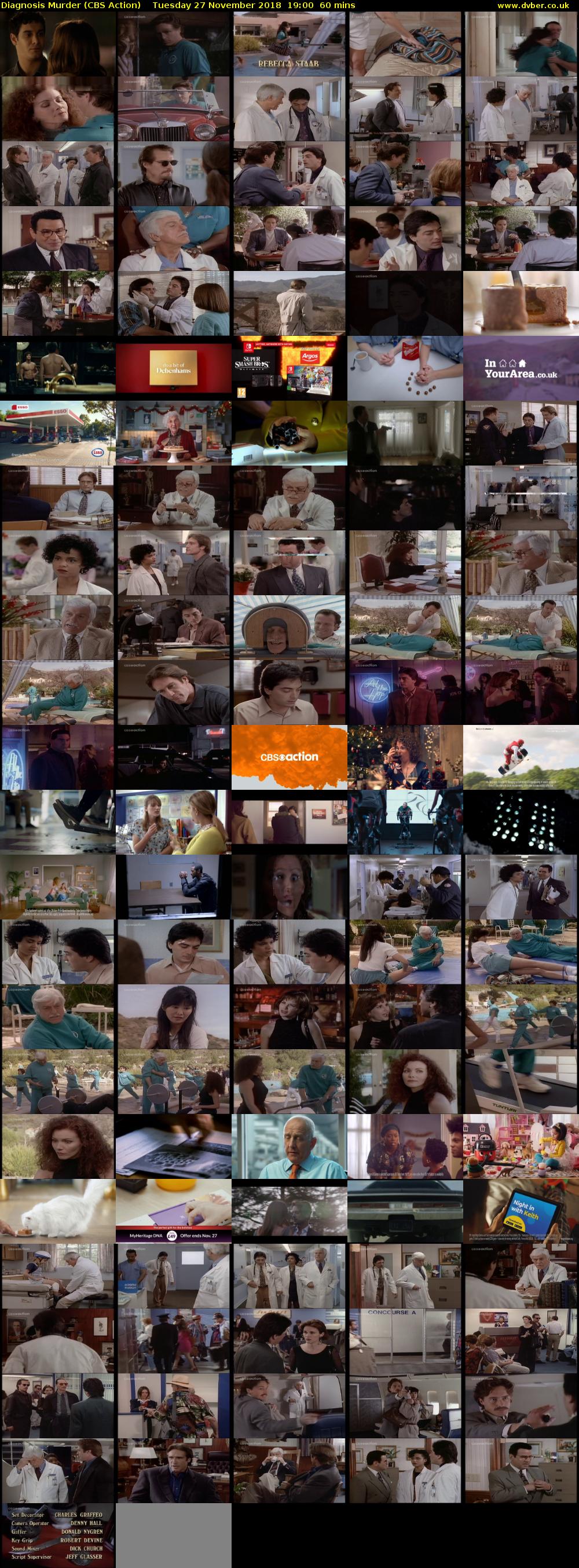 Diagnosis Murder (CBS Action) Tuesday 27 November 2018 19:00 - 20:00