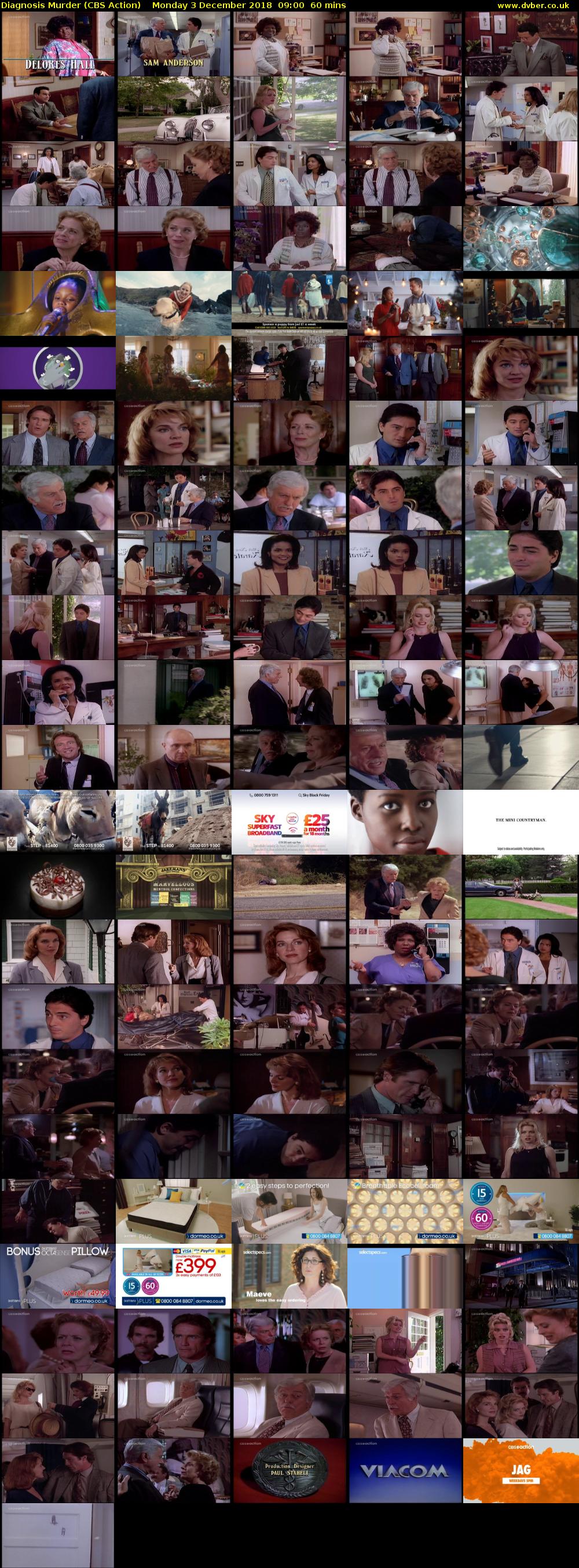 Diagnosis Murder (CBS Action) Monday 3 December 2018 09:00 - 10:00