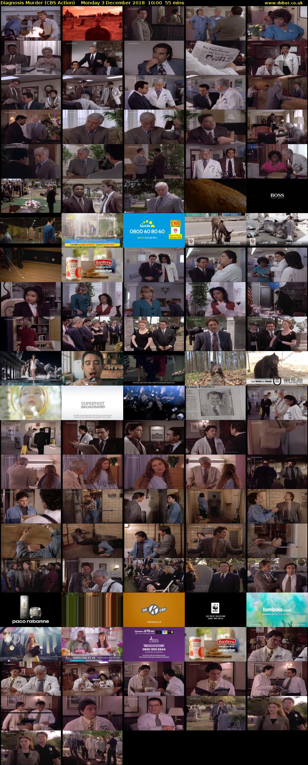 Diagnosis Murder (CBS Action) Monday 3 December 2018 10:00 - 10:55