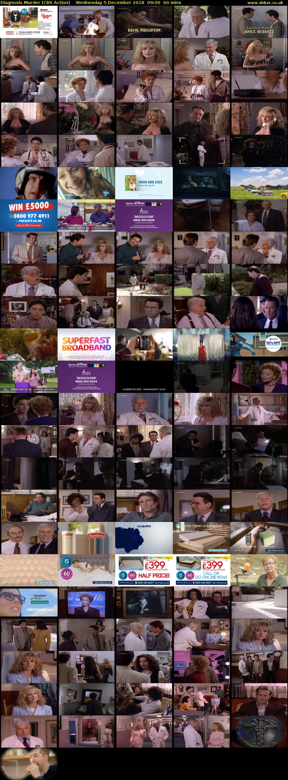 Diagnosis Murder (CBS Action) Wednesday 5 December 2018 09:00 - 10:00