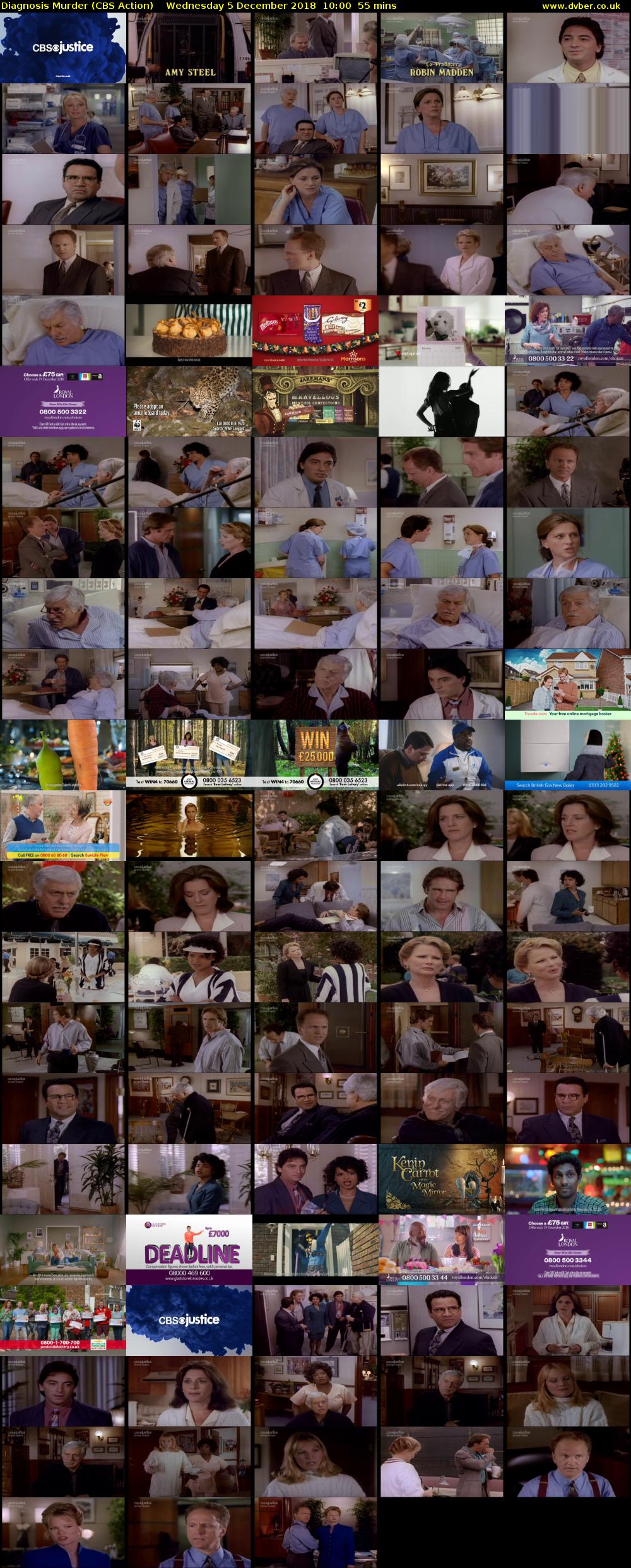 Diagnosis Murder (CBS Action) Wednesday 5 December 2018 10:00 - 10:55