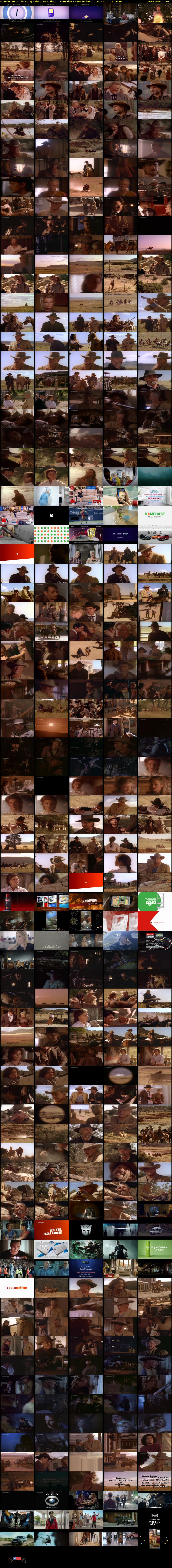 Gunsmoke 4: The Long Ride (CBS Action) Saturday 31 December 2016 17:20 - 19:10