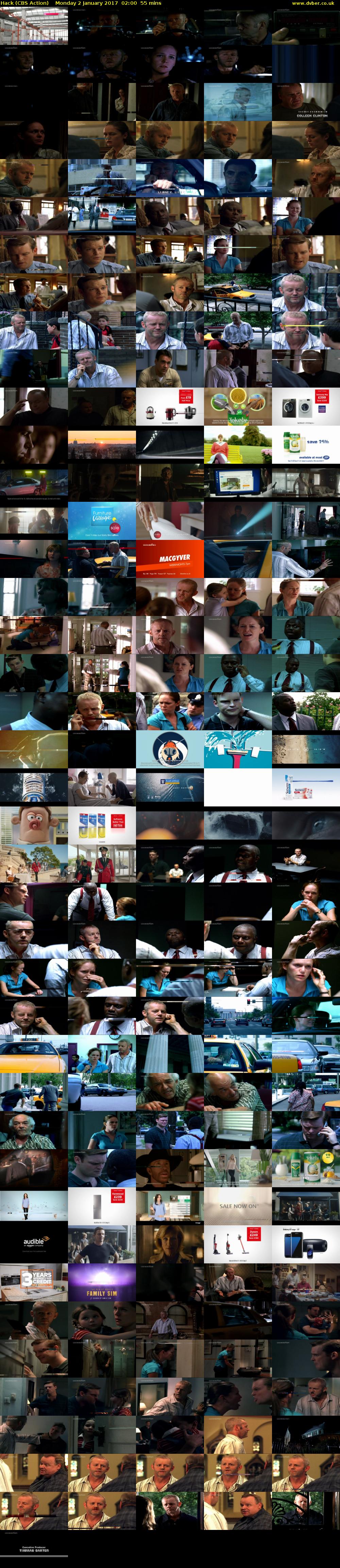 Hack (CBS Action) Monday 2 January 2017 02:00 - 02:55