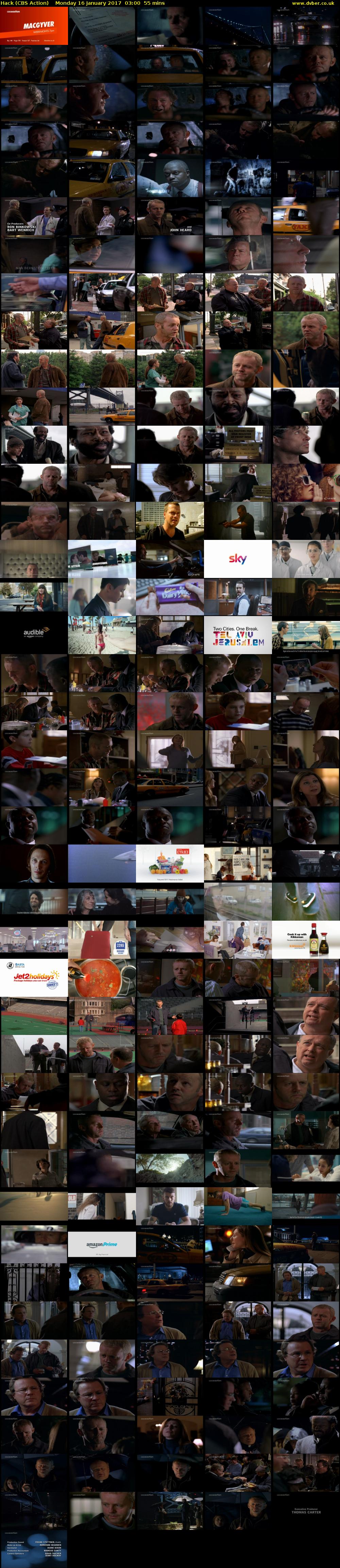 Hack (CBS Action) Monday 16 January 2017 03:00 - 03:55