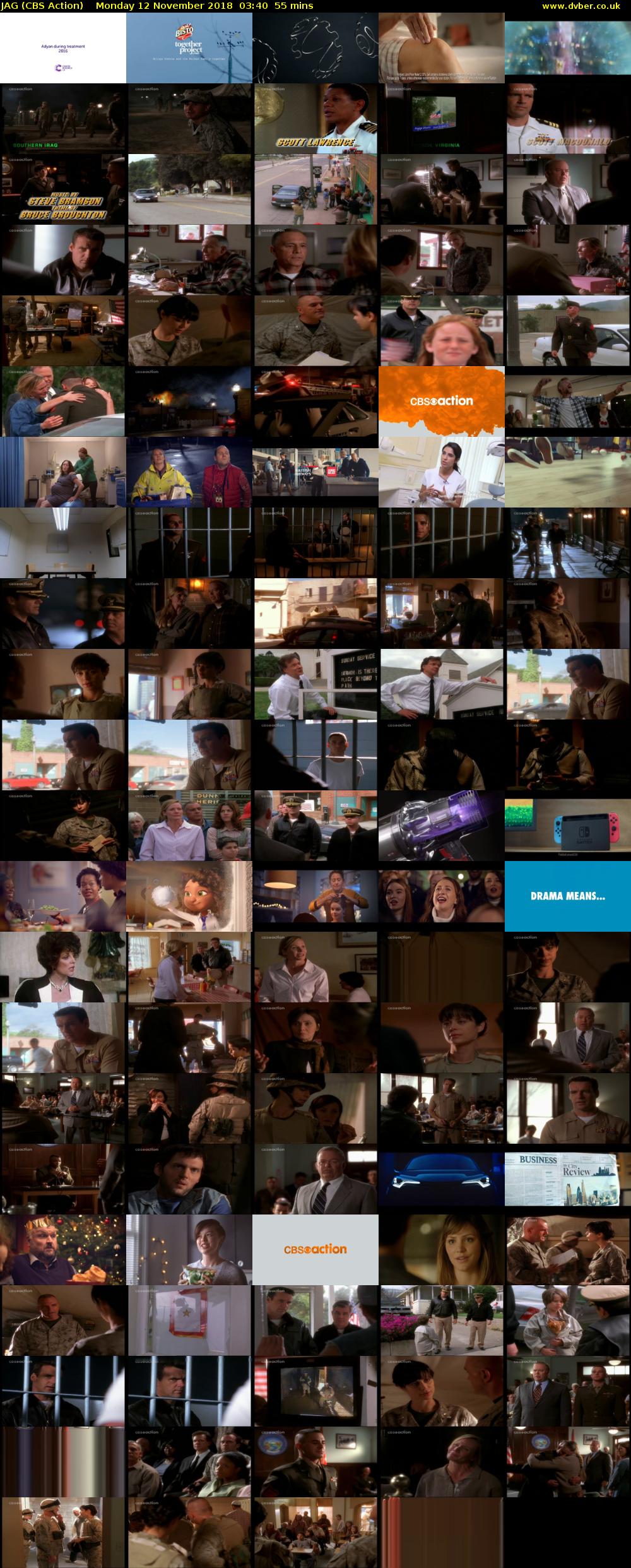 JAG (CBS Action) Monday 12 November 2018 03:40 - 04:35