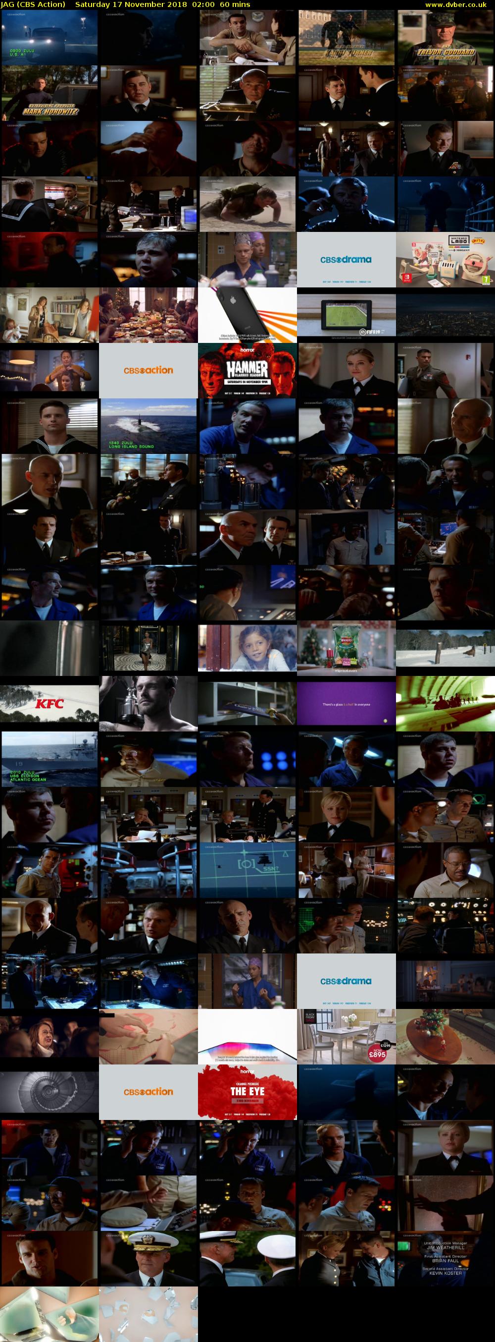 JAG (CBS Action) Saturday 17 November 2018 02:00 - 03:00