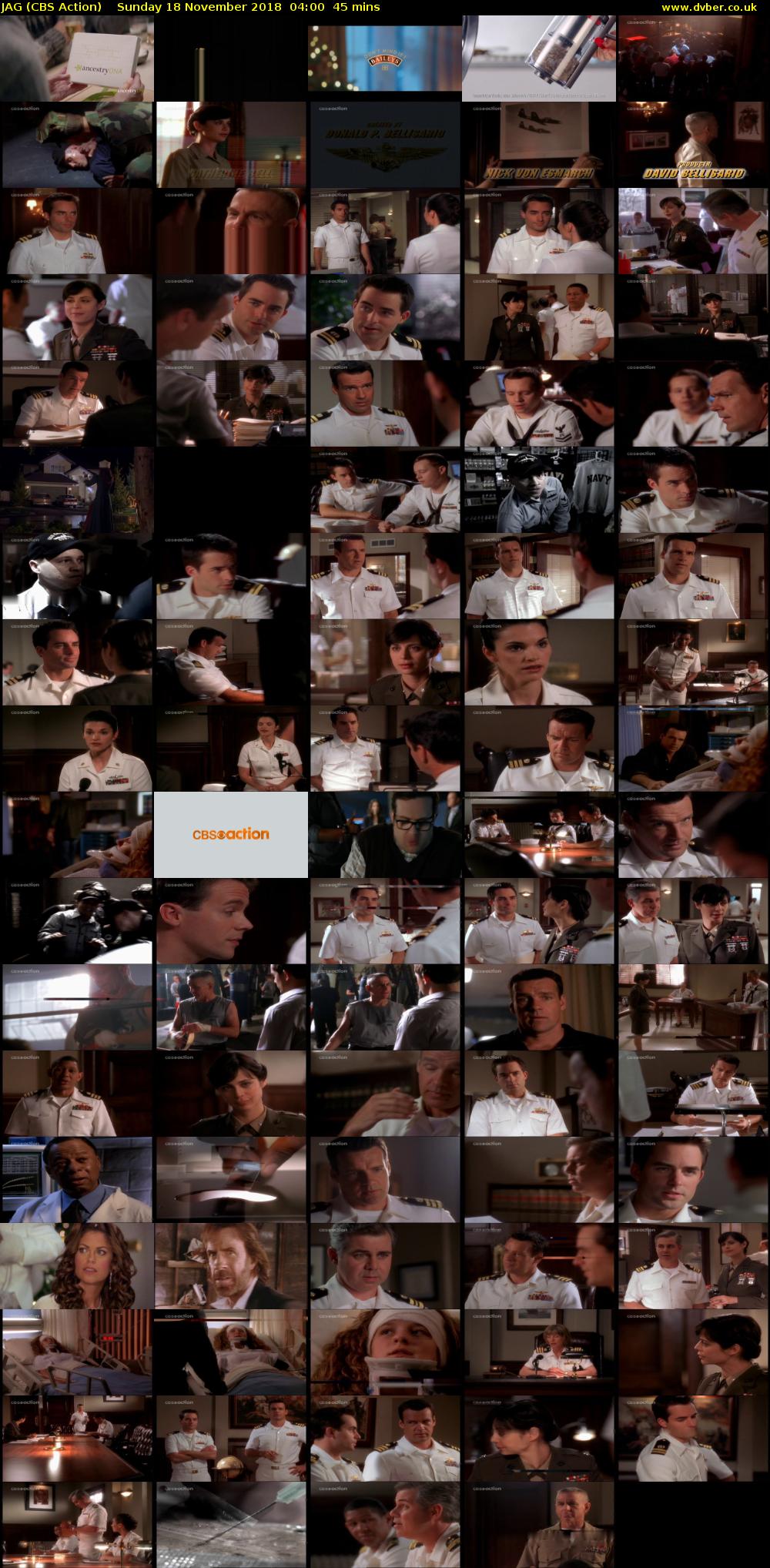 JAG (CBS Action) Sunday 18 November 2018 04:00 - 04:45