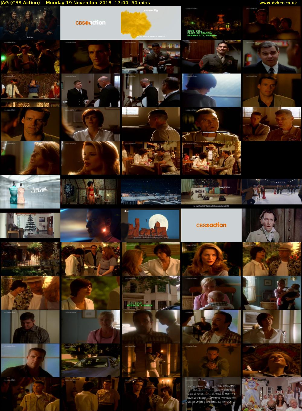 JAG (CBS Action) Monday 19 November 2018 17:00 - 18:00