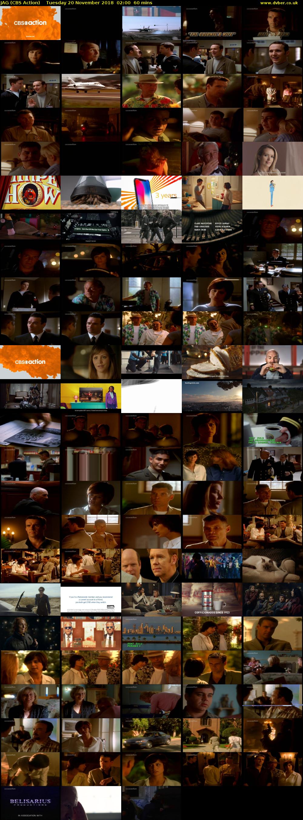 JAG (CBS Action) Tuesday 20 November 2018 02:00 - 03:00