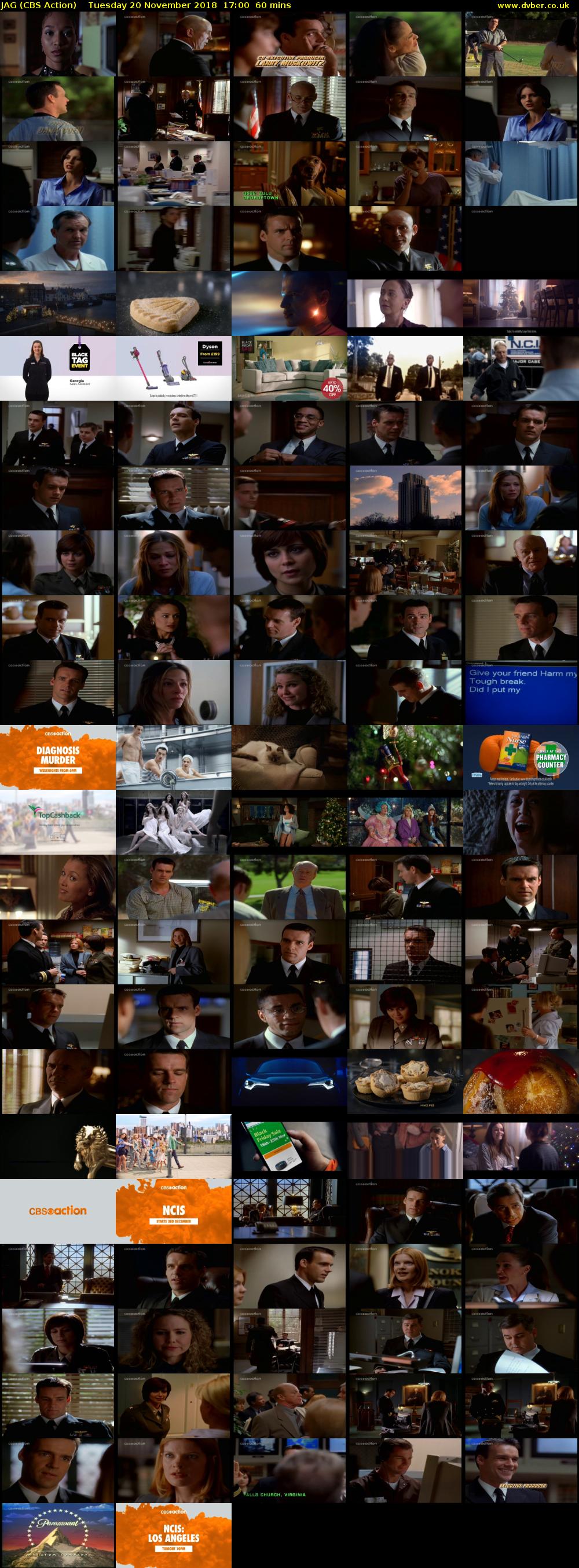 JAG (CBS Action) Tuesday 20 November 2018 17:00 - 18:00