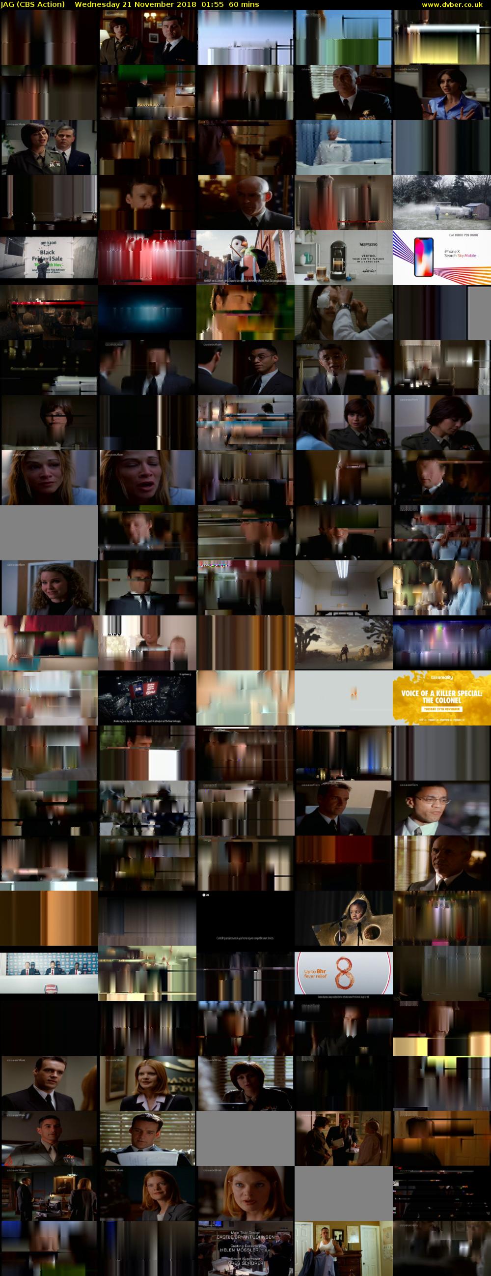 JAG (CBS Action) Wednesday 21 November 2018 01:55 - 02:55