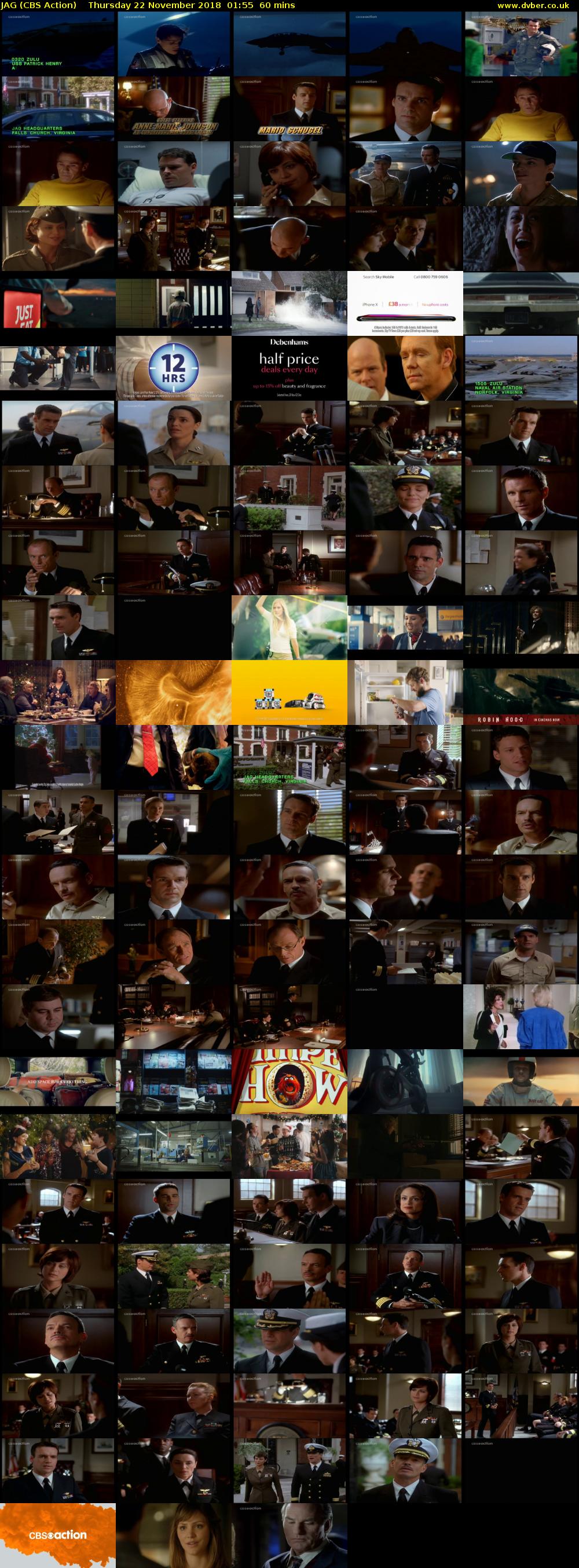 JAG (CBS Action) Thursday 22 November 2018 01:55 - 02:55