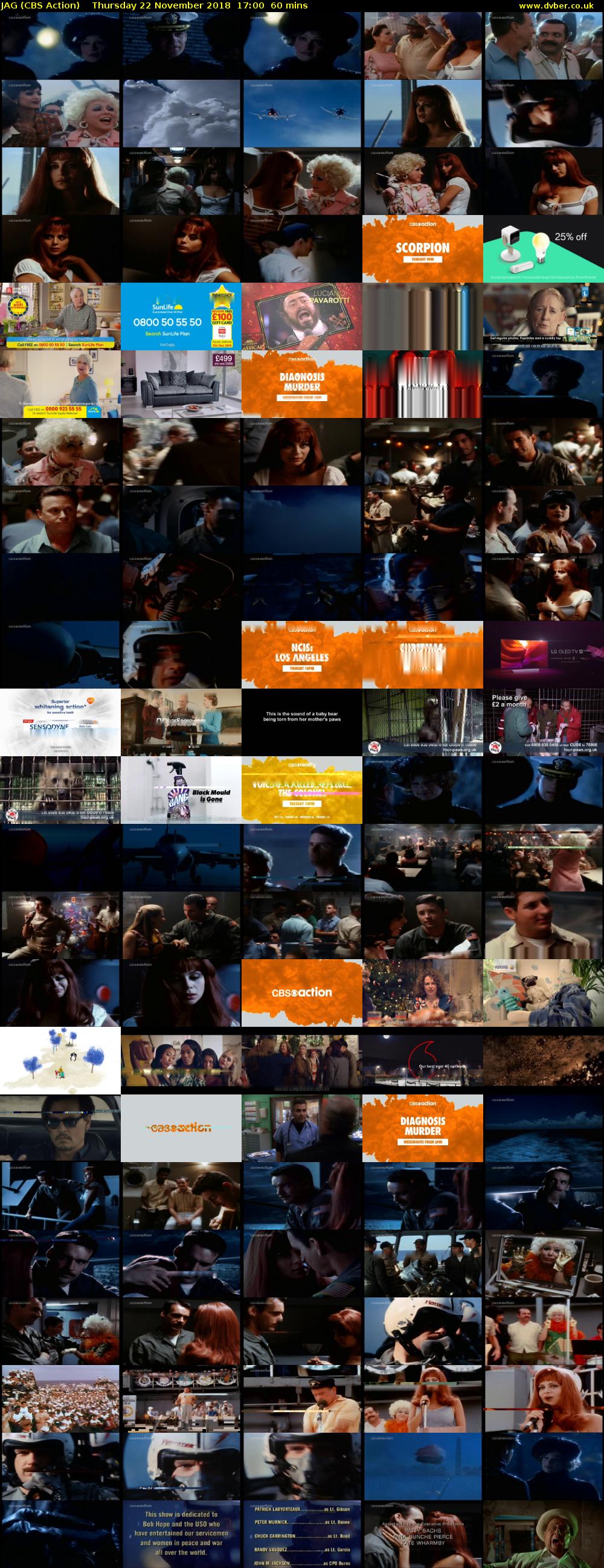 JAG (CBS Action) Thursday 22 November 2018 17:00 - 18:00