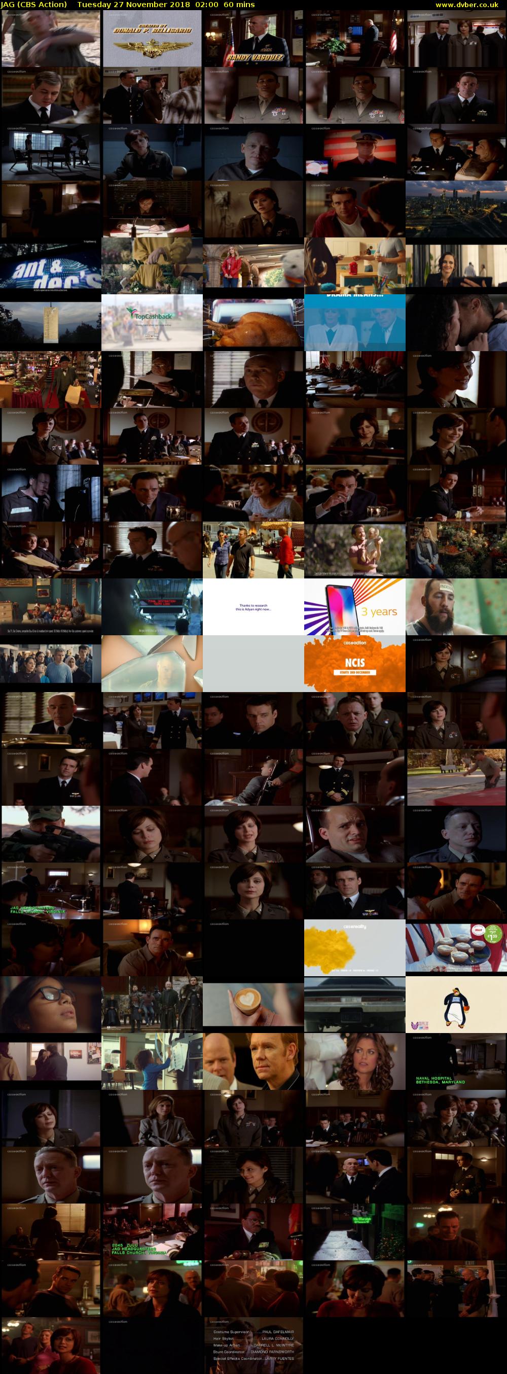 JAG (CBS Action) Tuesday 27 November 2018 02:00 - 03:00