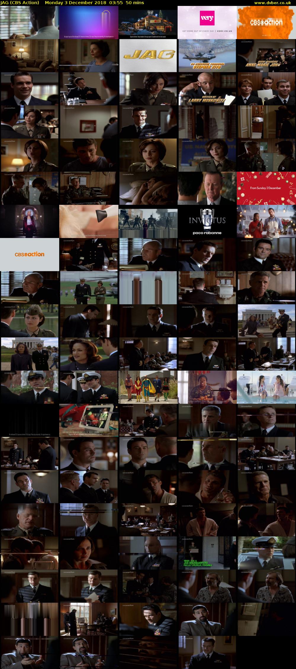 JAG (CBS Action) Monday 3 December 2018 03:55 - 04:45