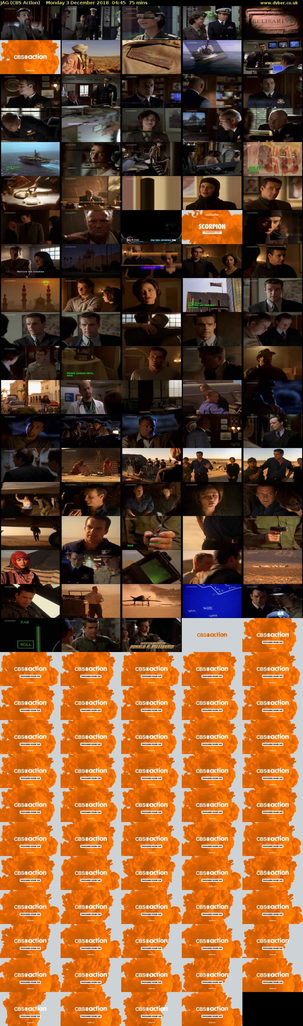 JAG (CBS Action) Monday 3 December 2018 04:45 - 06:00