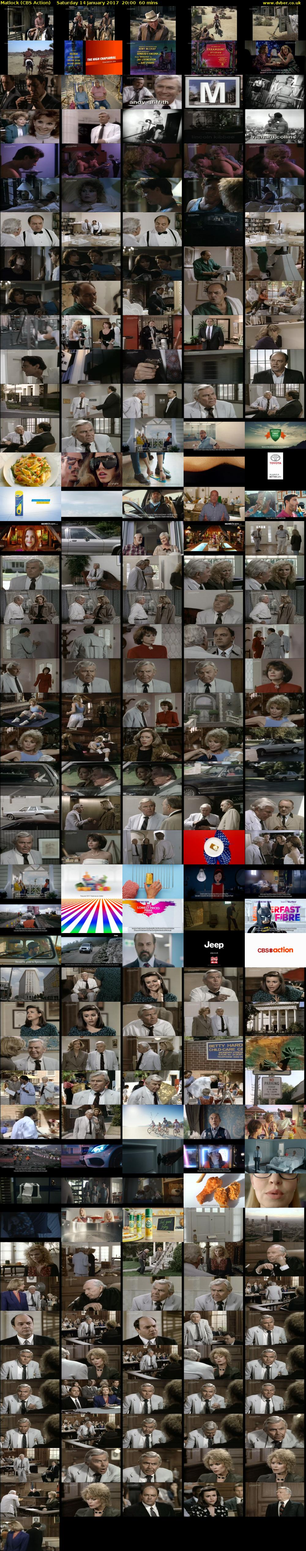 Matlock (CBS Action) Saturday 14 January 2017 20:00 - 21:00