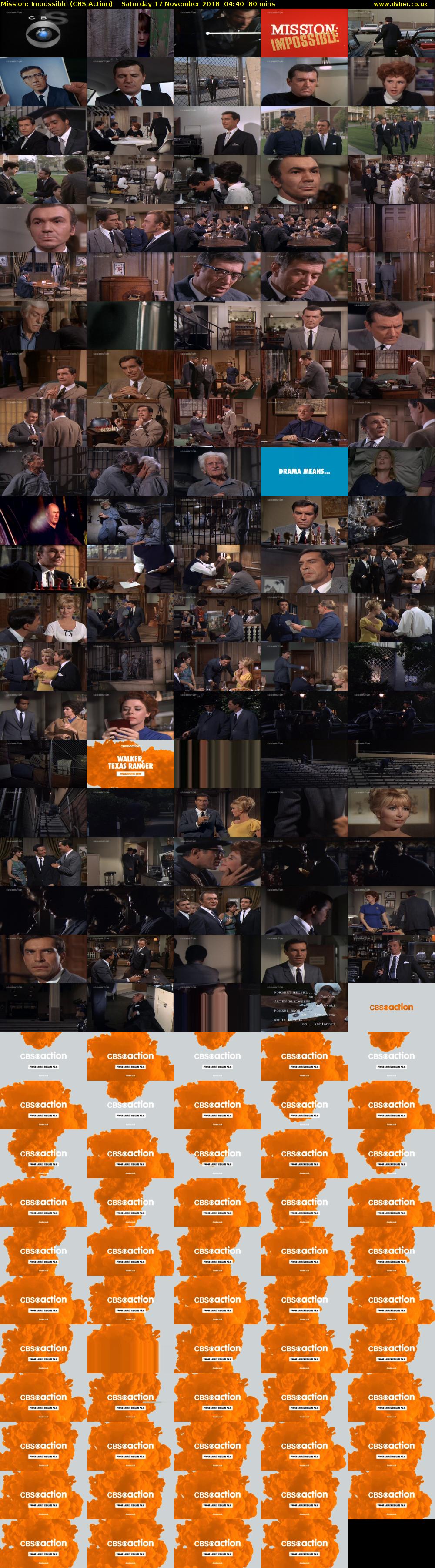 Mission: Impossible (CBS Action) Saturday 17 November 2018 04:40 - 06:00