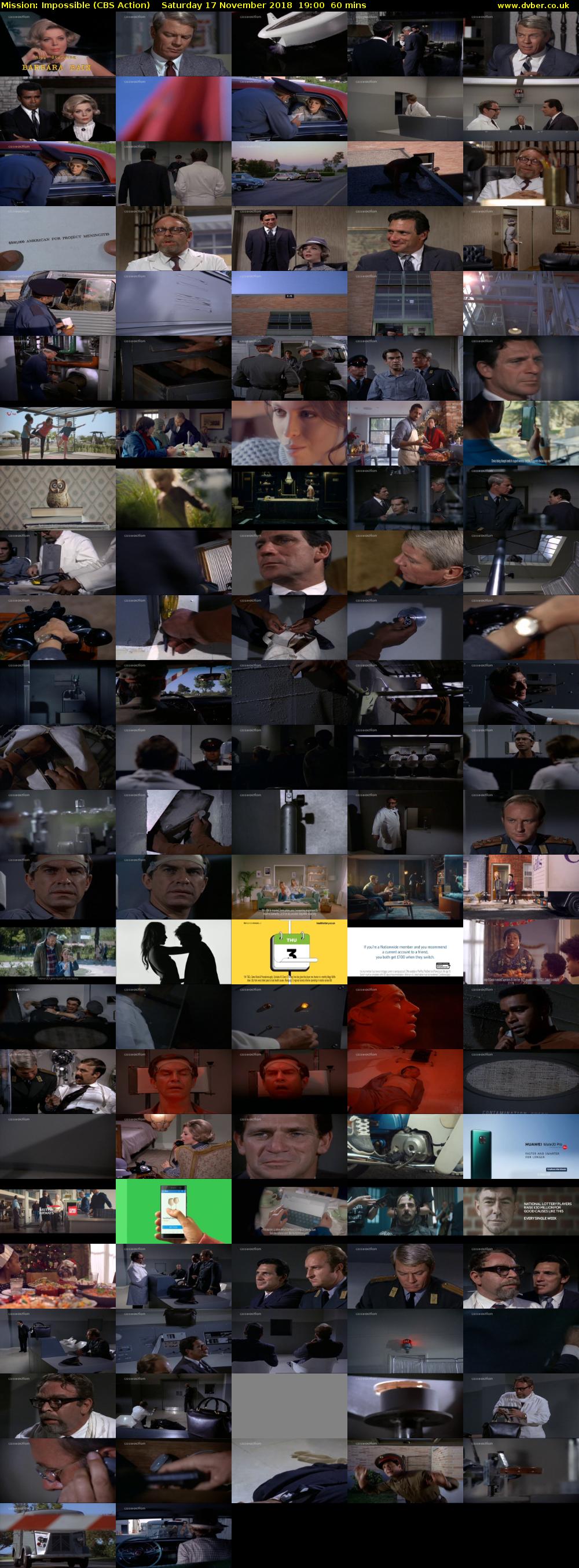 Mission: Impossible (CBS Action) Saturday 17 November 2018 19:00 - 20:00