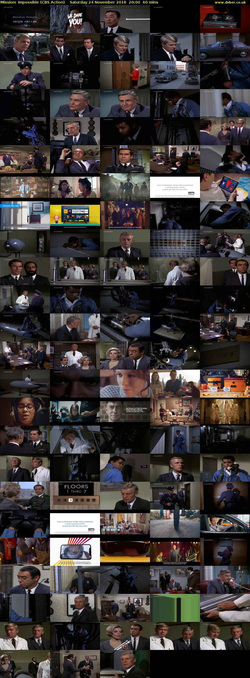 Mission: Impossible (CBS Action) Saturday 24 November 2018 20:00 - 21:00