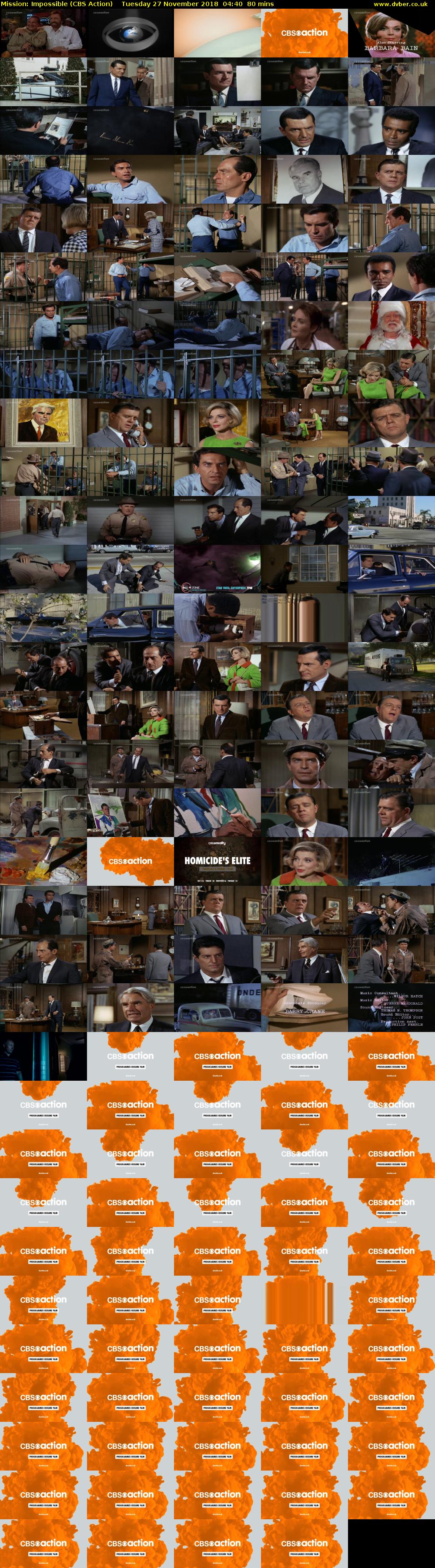 Mission: Impossible (CBS Action) Tuesday 27 November 2018 04:40 - 06:00