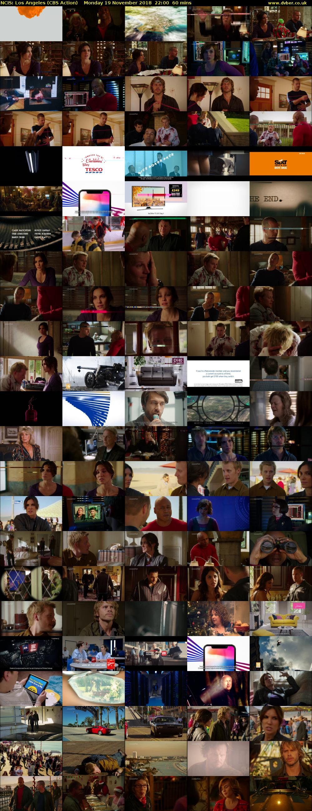 NCIS: Los Angeles (CBS Action) Monday 19 November 2018 22:00 - 23:00