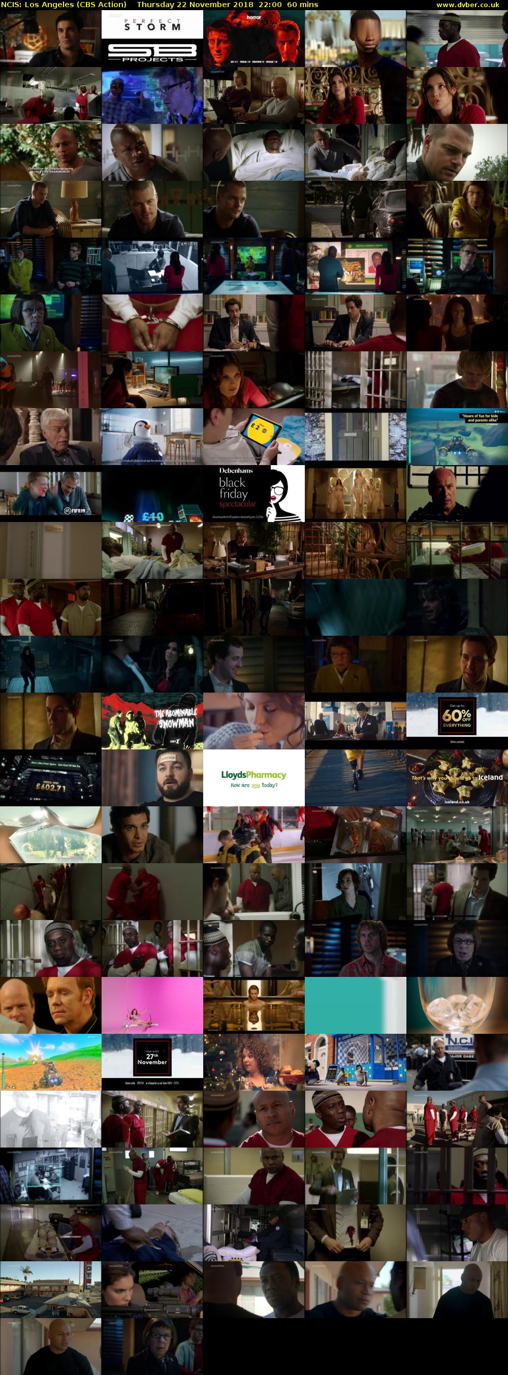 NCIS: Los Angeles (CBS Action) Thursday 22 November 2018 22:00 - 23:00