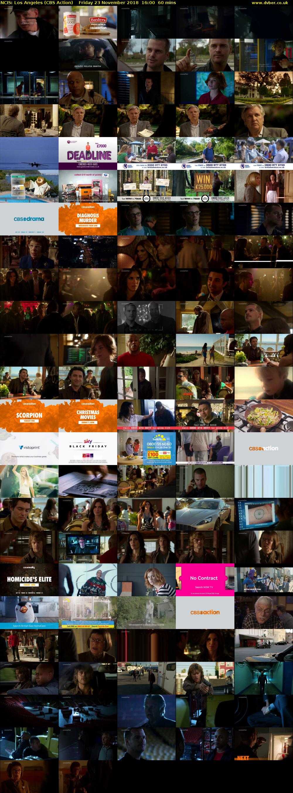 NCIS: Los Angeles (CBS Action) Friday 23 November 2018 16:00 - 17:00