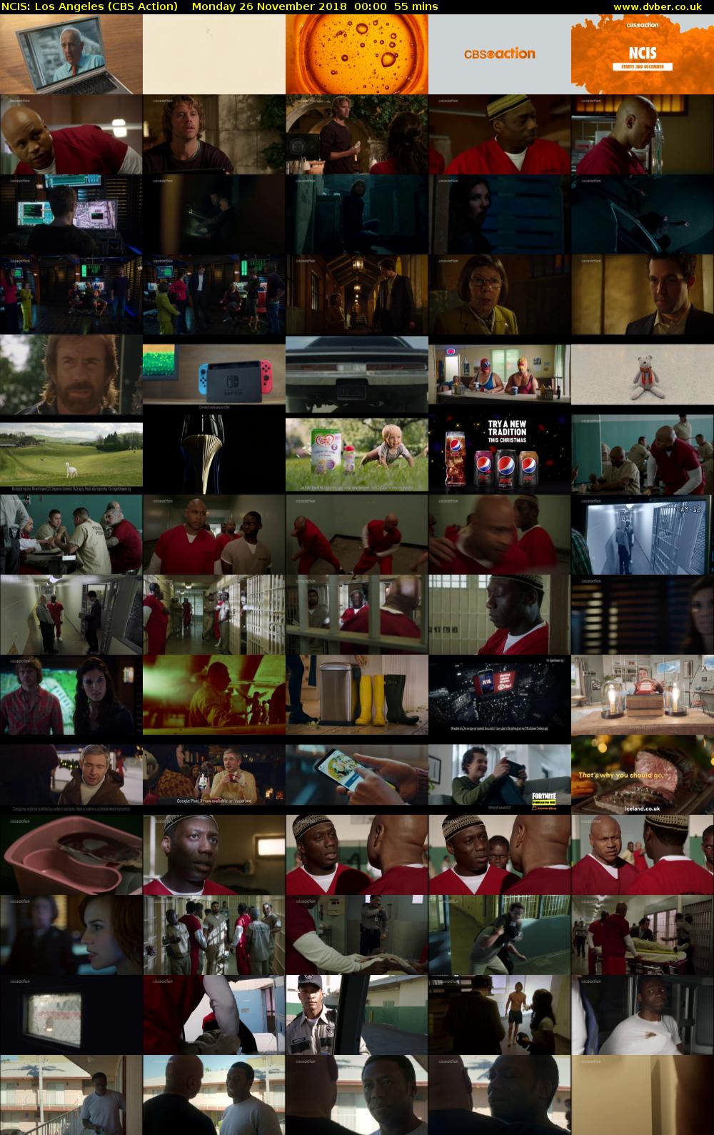 NCIS: Los Angeles (CBS Action) Monday 26 November 2018 00:00 - 00:55