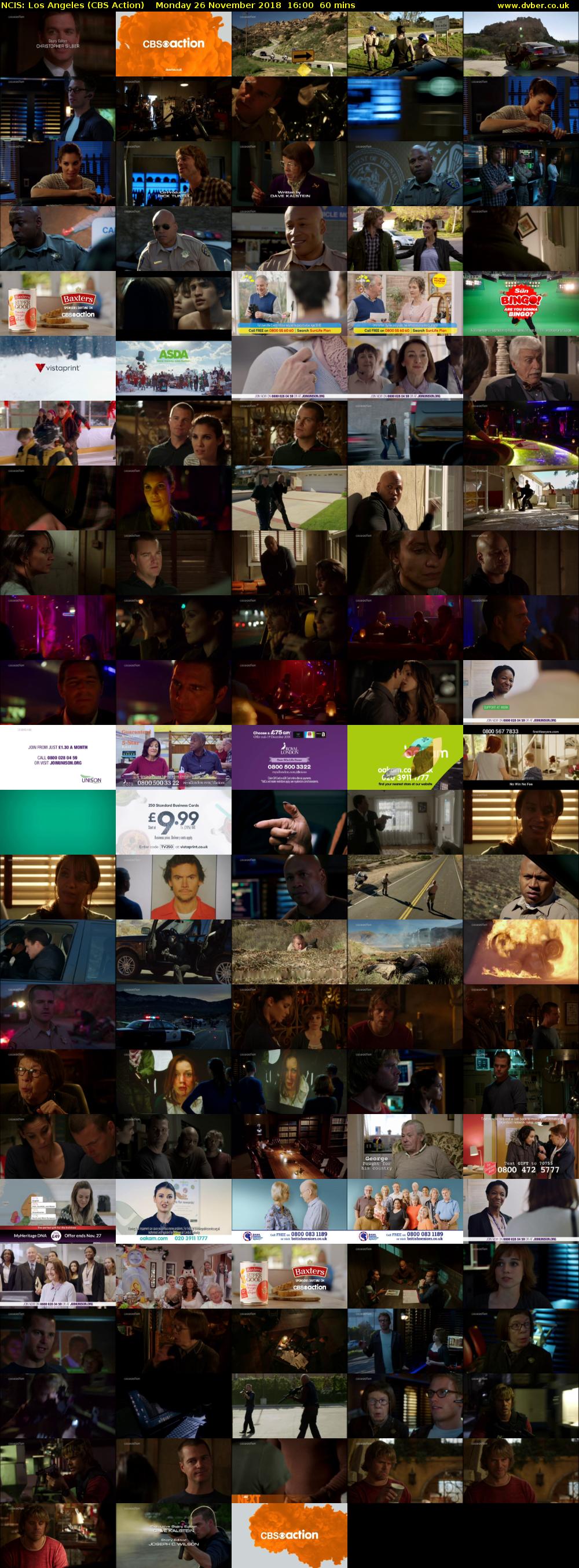 NCIS: Los Angeles (CBS Action) Monday 26 November 2018 16:00 - 17:00