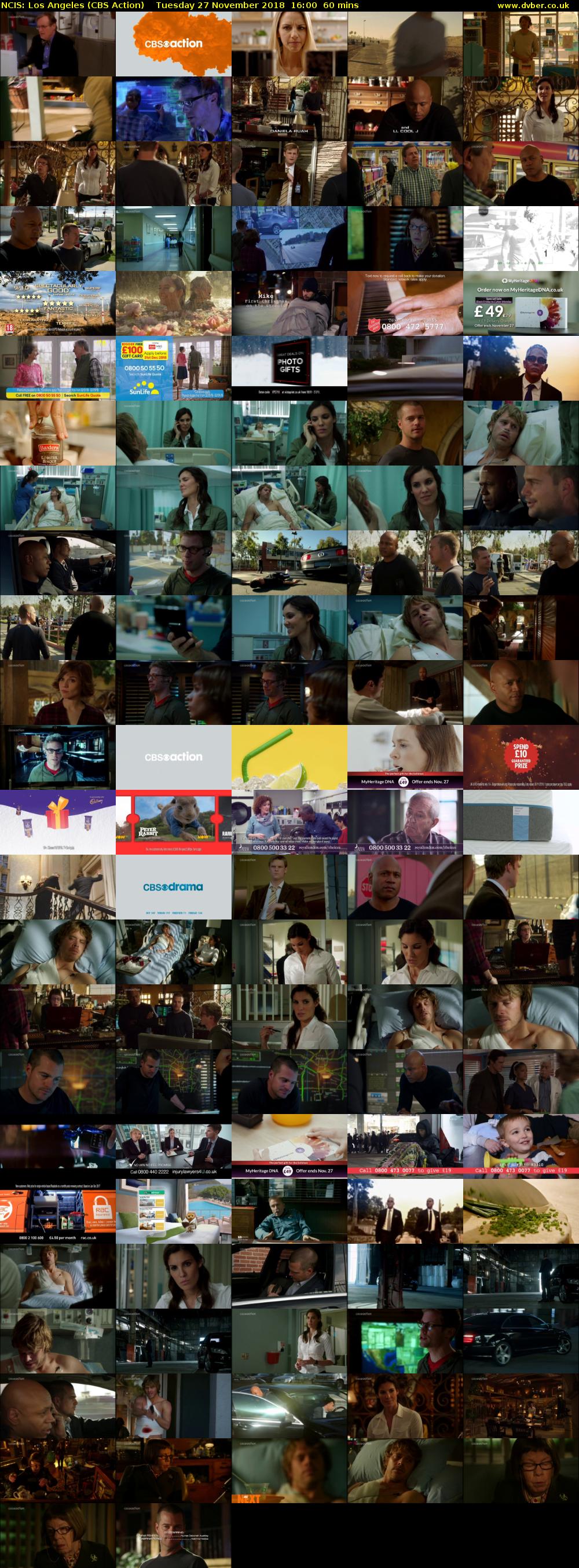 NCIS: Los Angeles (CBS Action) Tuesday 27 November 2018 16:00 - 17:00