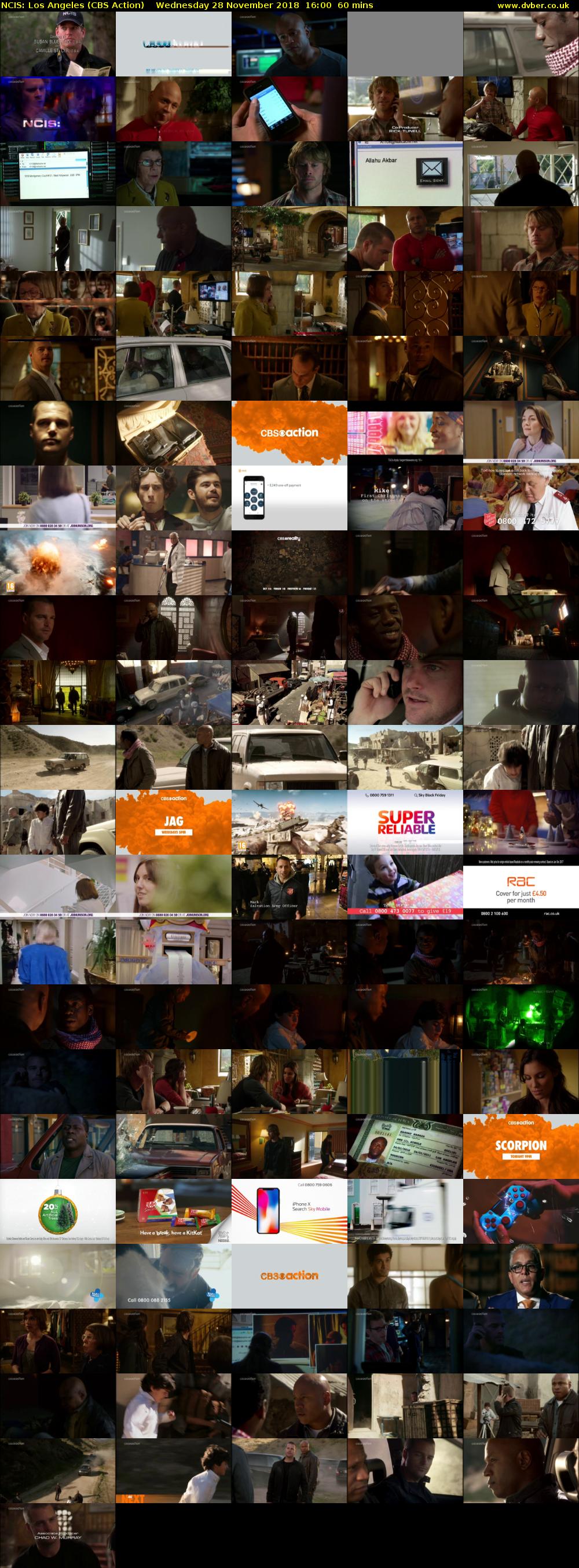 NCIS: Los Angeles (CBS Action) Wednesday 28 November 2018 16:00 - 17:00