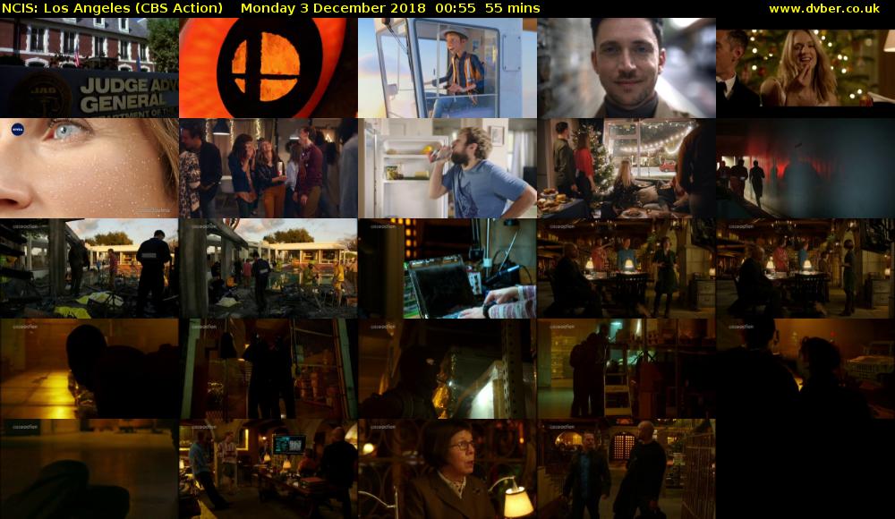 NCIS: Los Angeles (CBS Action) Monday 3 December 2018 00:55 - 01:50