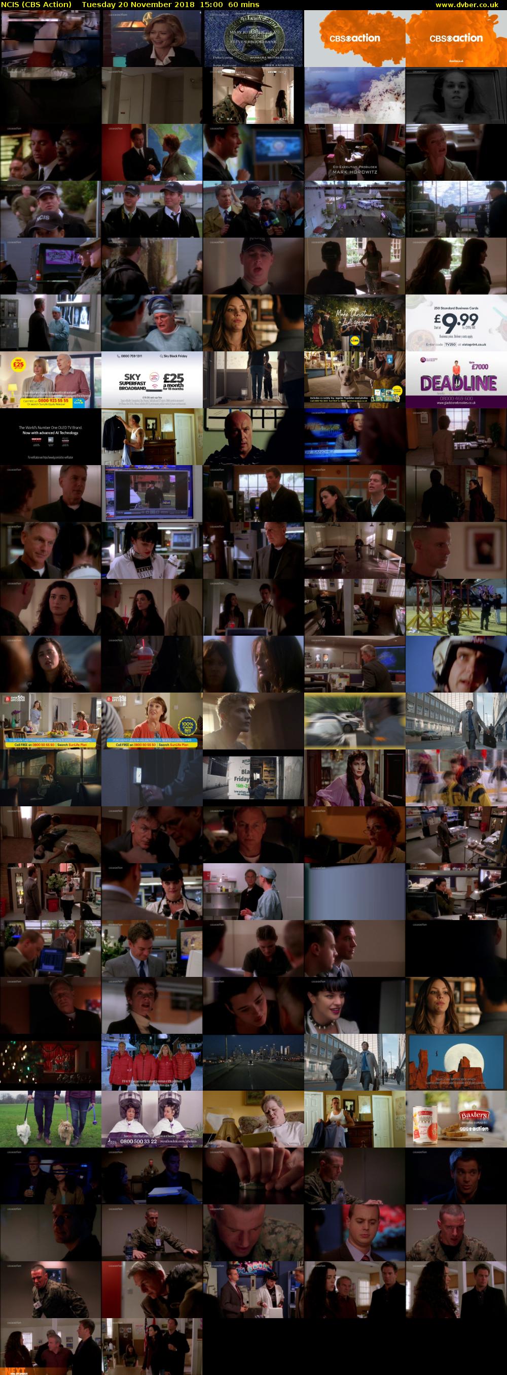 NCIS (CBS Action) Tuesday 20 November 2018 15:00 - 16:00