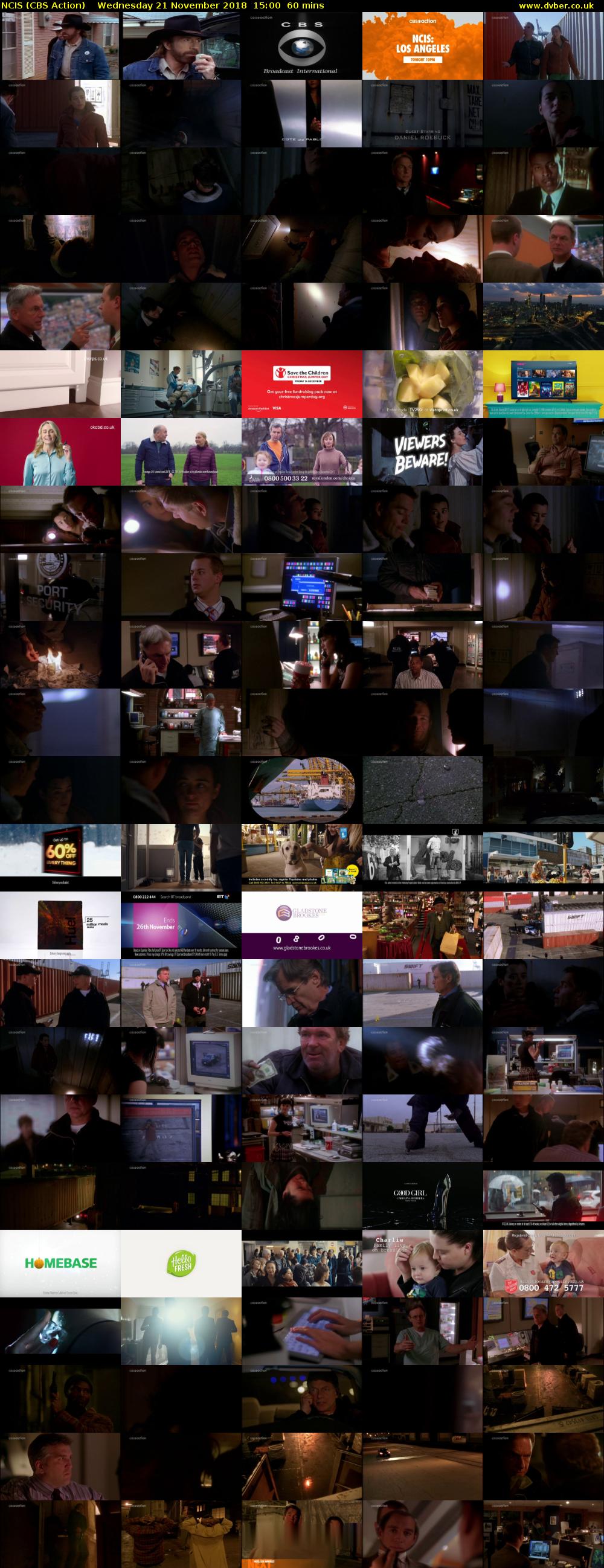 NCIS (CBS Action) Wednesday 21 November 2018 15:00 - 16:00