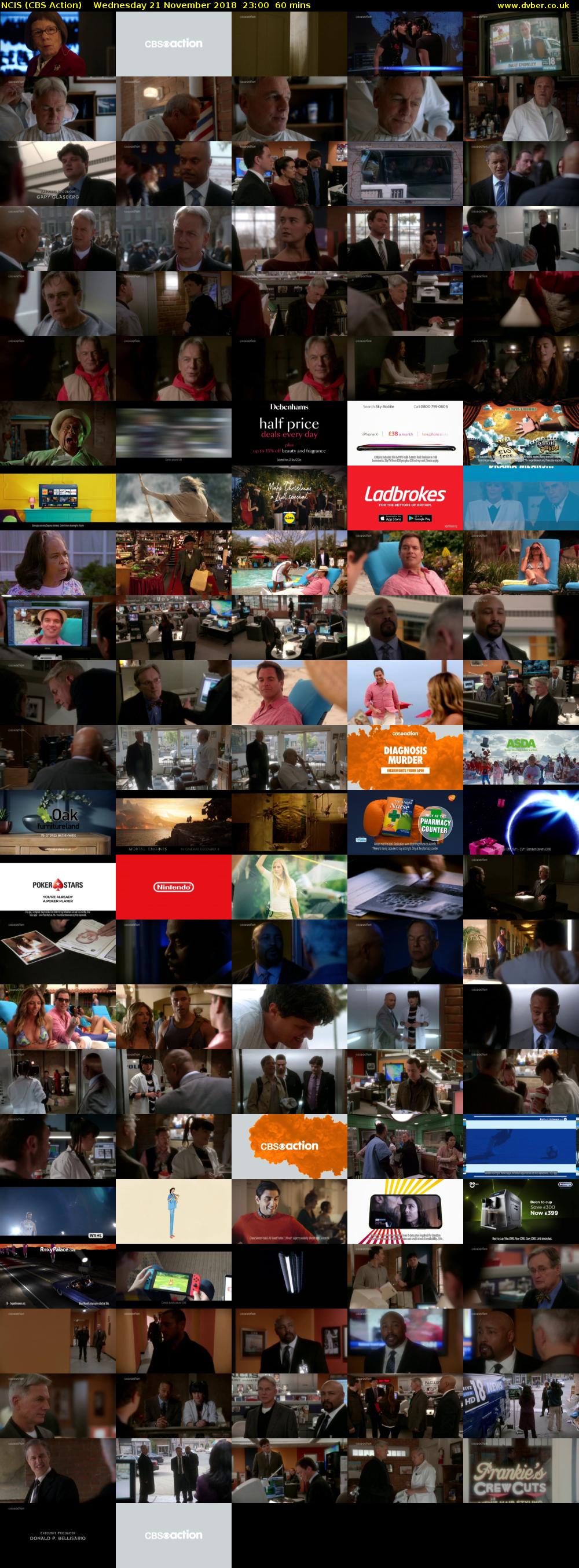 NCIS (CBS Action) Wednesday 21 November 2018 23:00 - 00:00