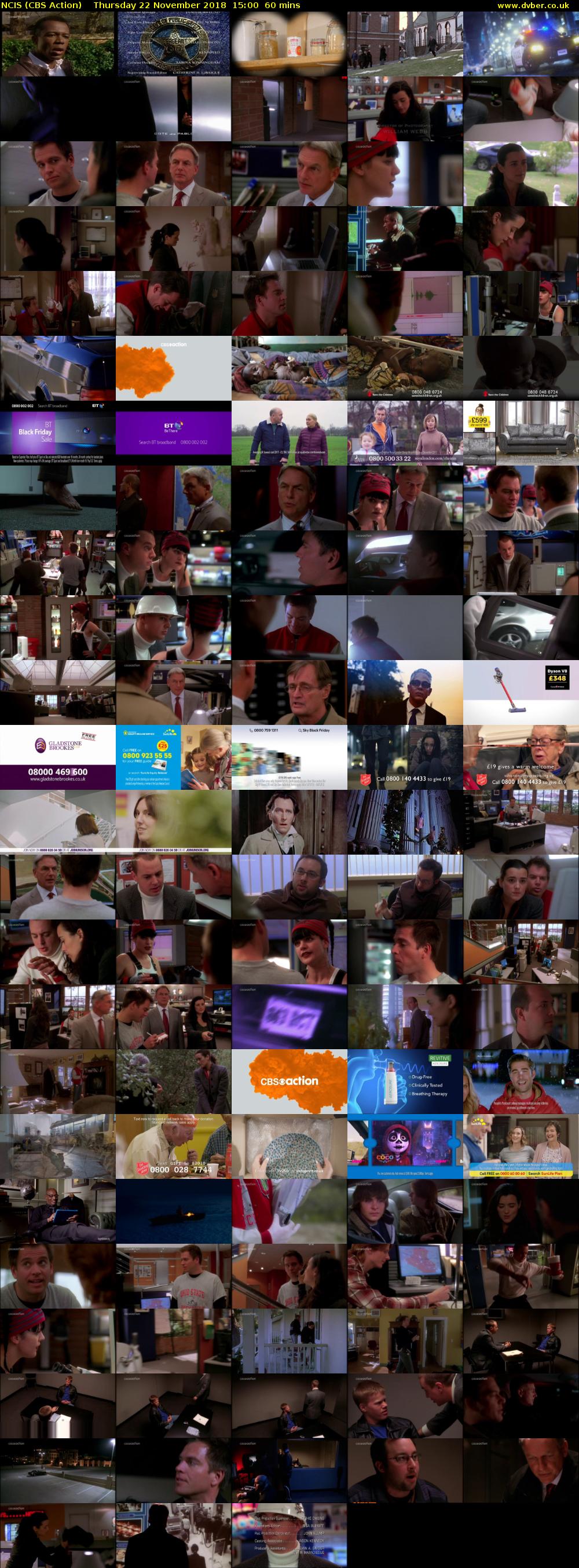 NCIS (CBS Action) Thursday 22 November 2018 15:00 - 16:00