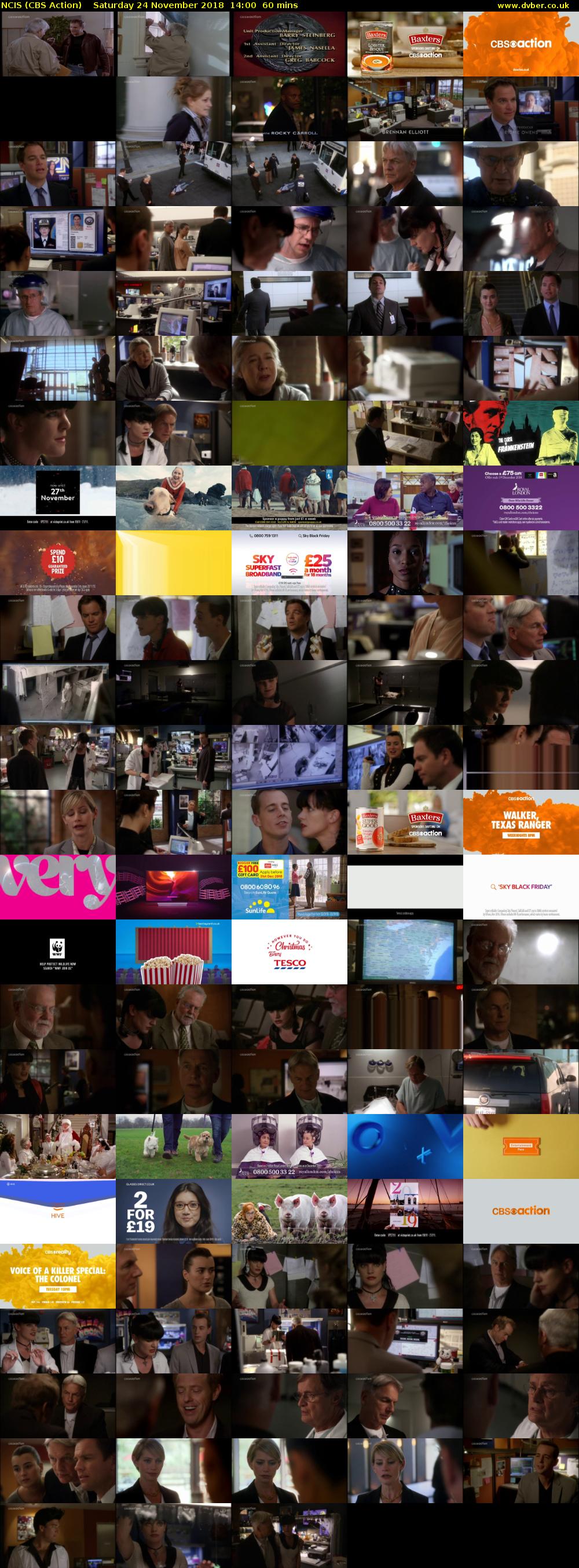 NCIS (CBS Action) Saturday 24 November 2018 14:00 - 15:00