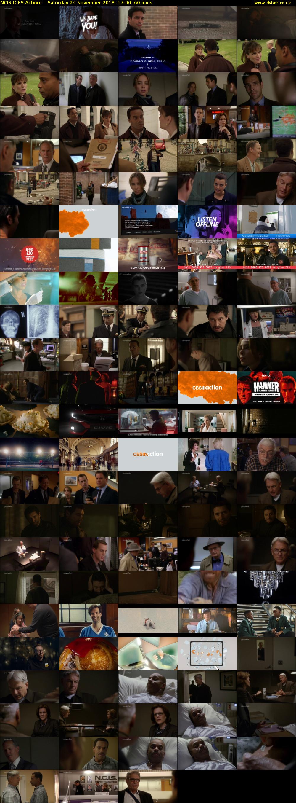 NCIS (CBS Action) Saturday 24 November 2018 17:00 - 18:00