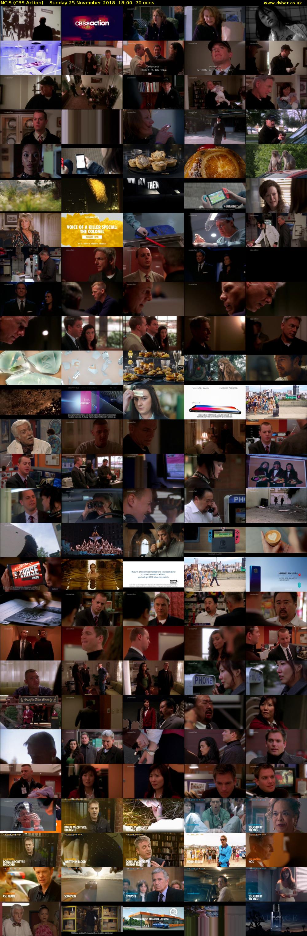 NCIS (CBS Action) Sunday 25 November 2018 18:00 - 19:10