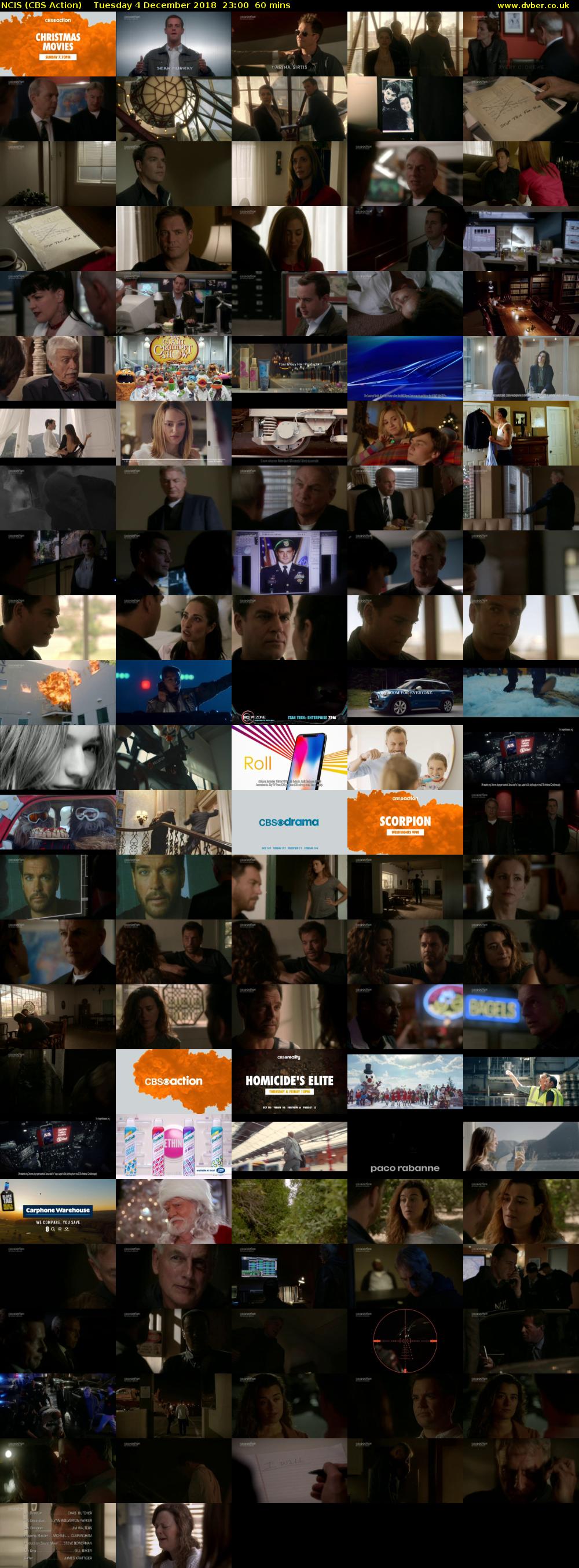 NCIS (CBS Action) Tuesday 4 December 2018 23:00 - 00:00