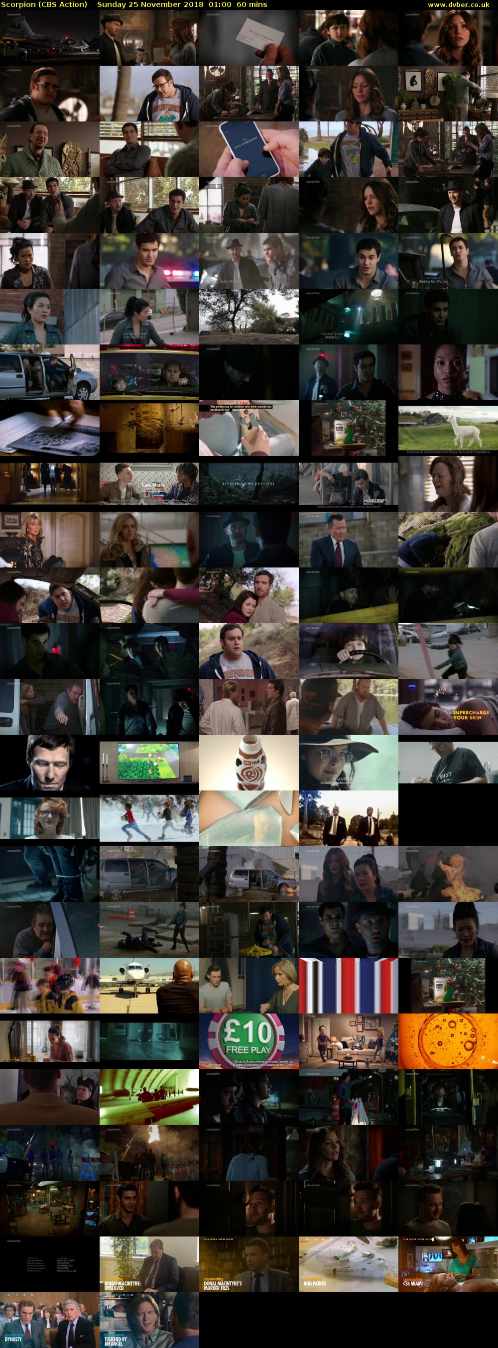 Scorpion (CBS Action) Sunday 25 November 2018 01:00 - 02:00