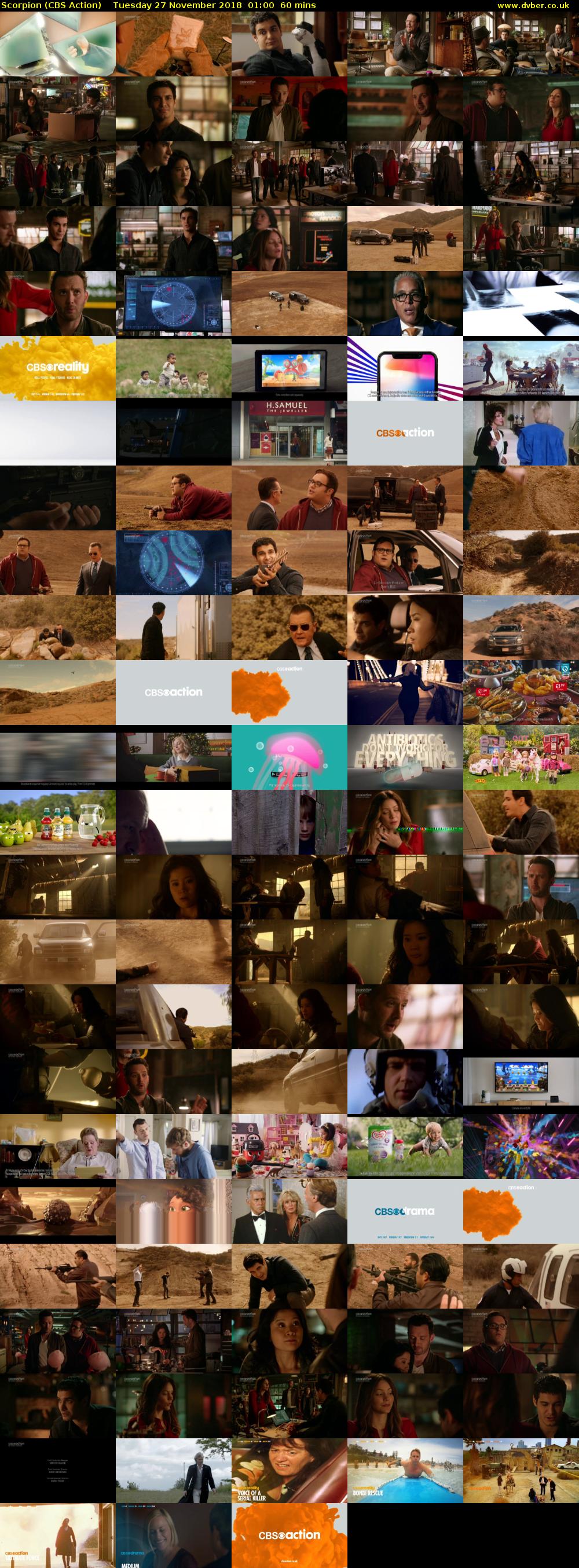 Scorpion (CBS Action) Tuesday 27 November 2018 01:00 - 02:00